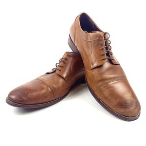 Cole Haan Benton Cap Toe Derby II Leather Oxford Shoes Mens Sz 13 M Brown C24120